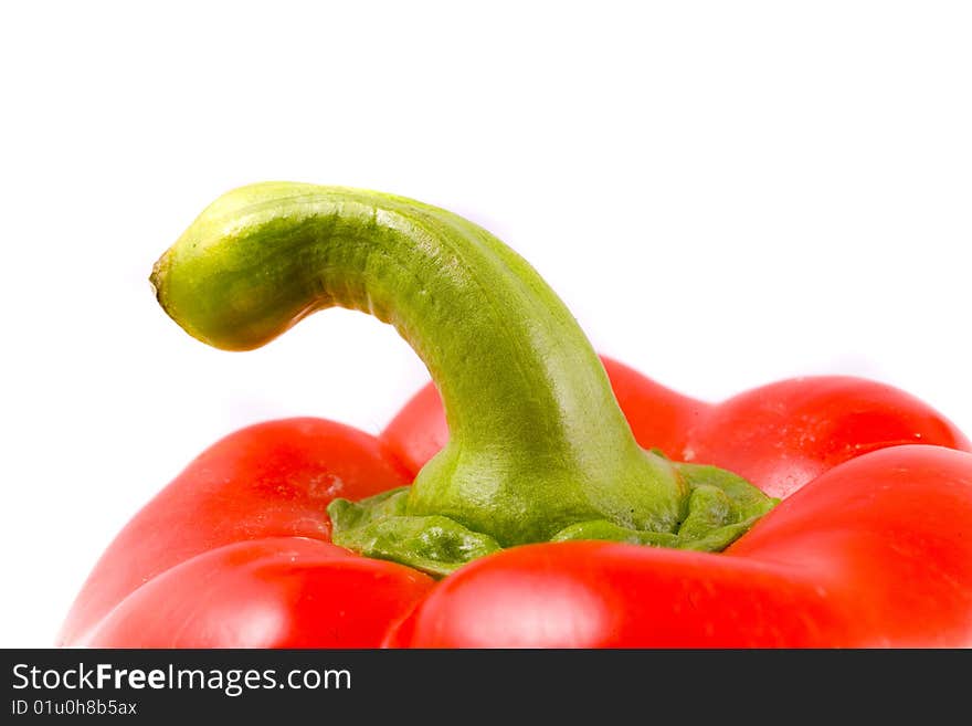 Color pepper on white background. Color pepper on white background