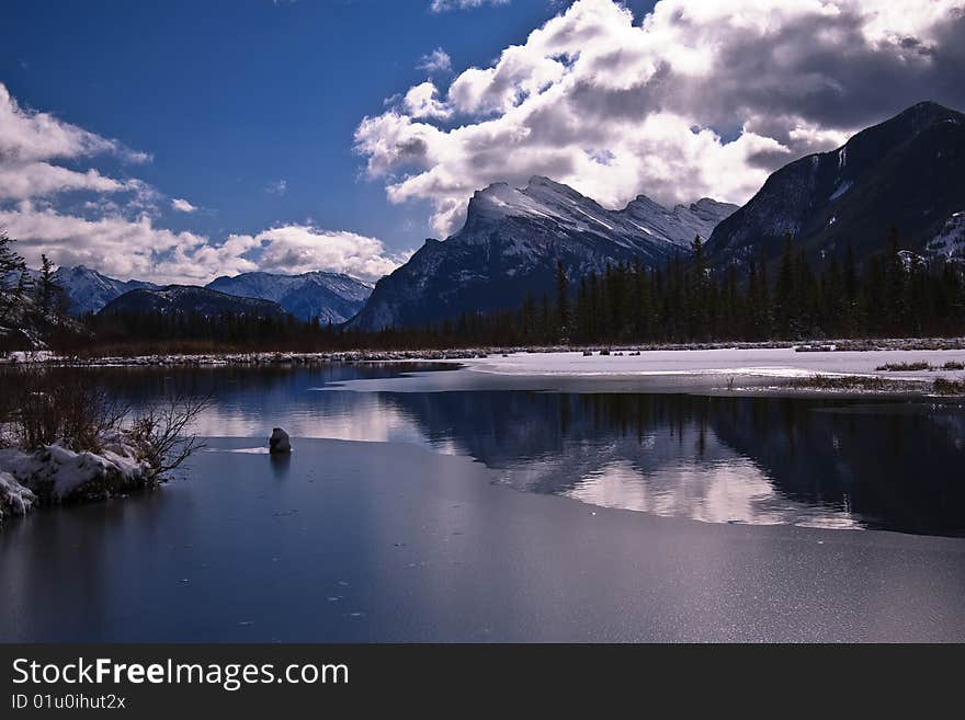 It's taken at vermillion lake at Rock Mountain at April 2009. It's taken at vermillion lake at Rock Mountain at April 2009