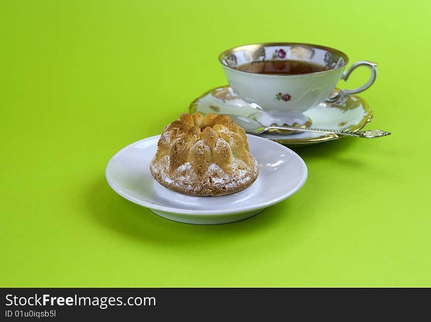 Biscuits; tea,drink