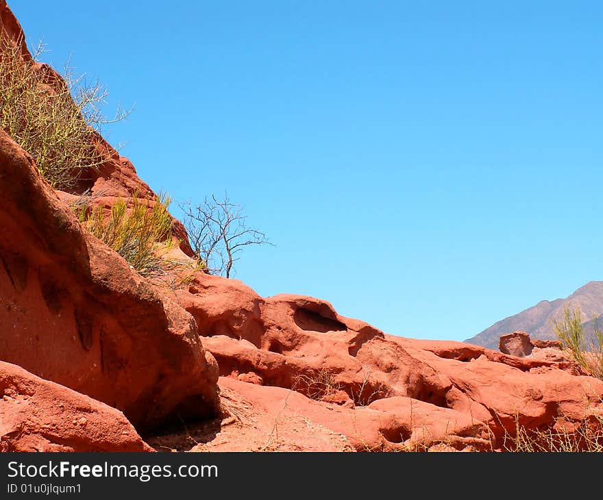 Red rocks near Cafayate, Argentina