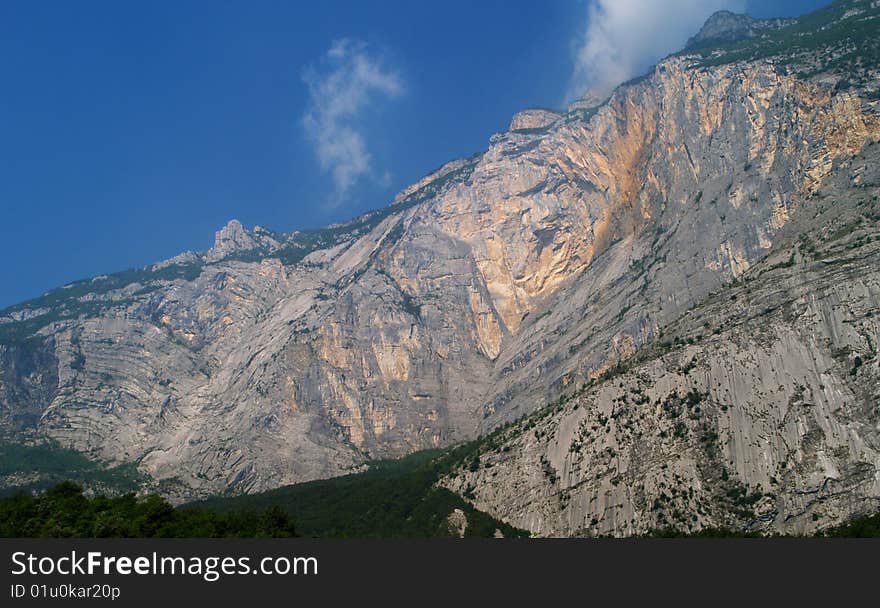 Monte Brento rock massif