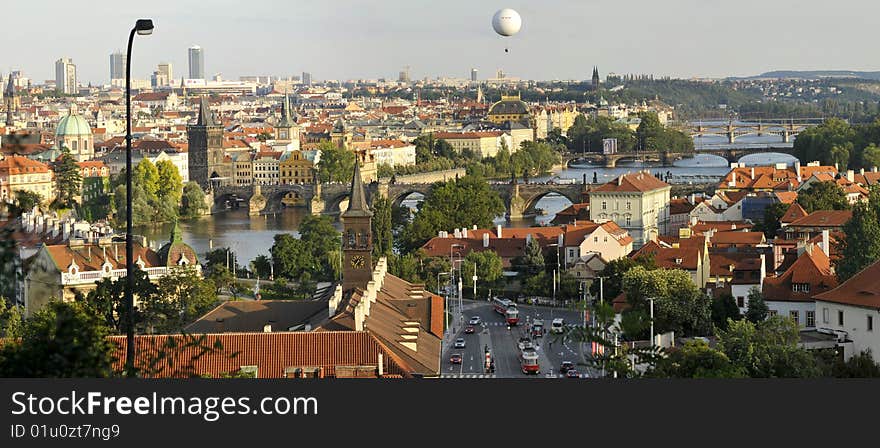 Prague Bridges Panorama