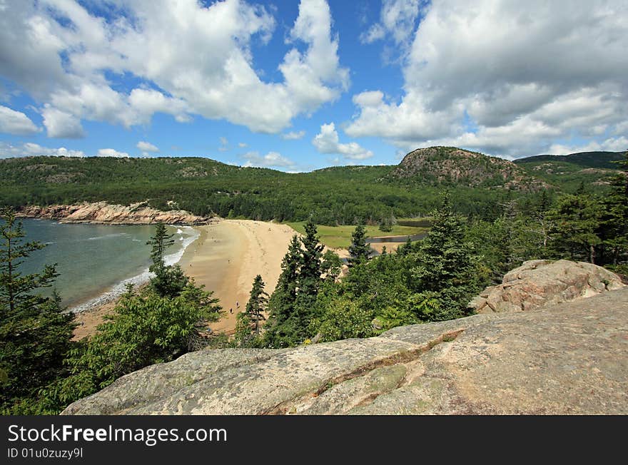 Taken from the cliffs above Sandy Beach, Bar Harbor, Maine. Taken from the cliffs above Sandy Beach, Bar Harbor, Maine.