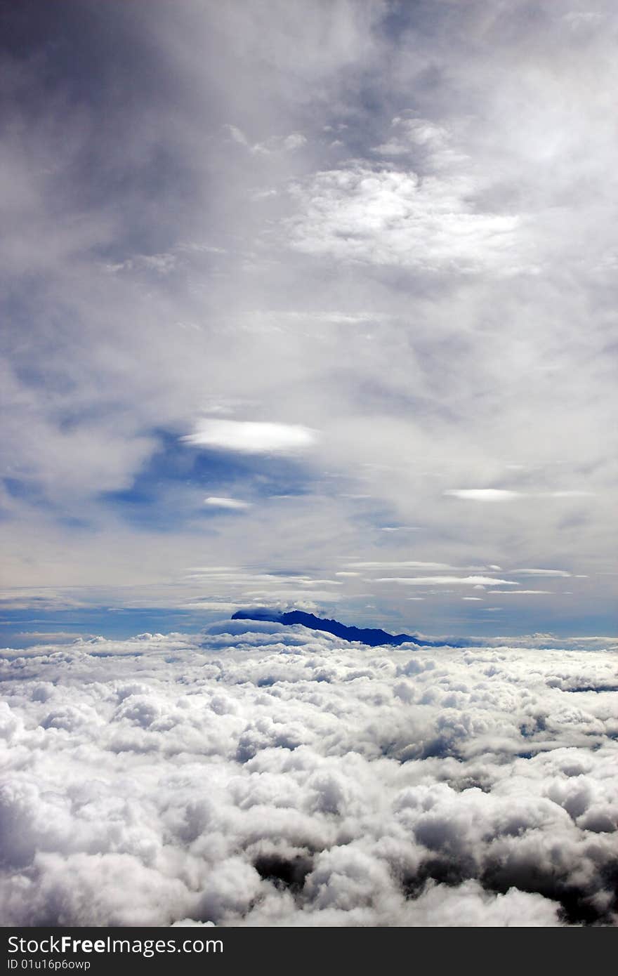 Aerial View Of Mount Kinabalu