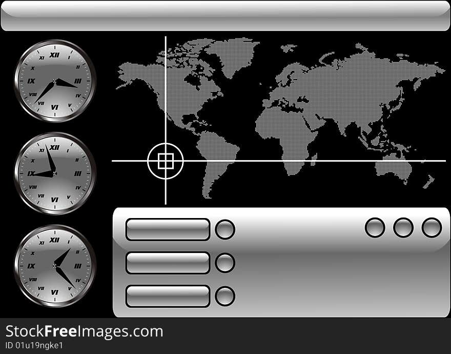 Dark world map time vector