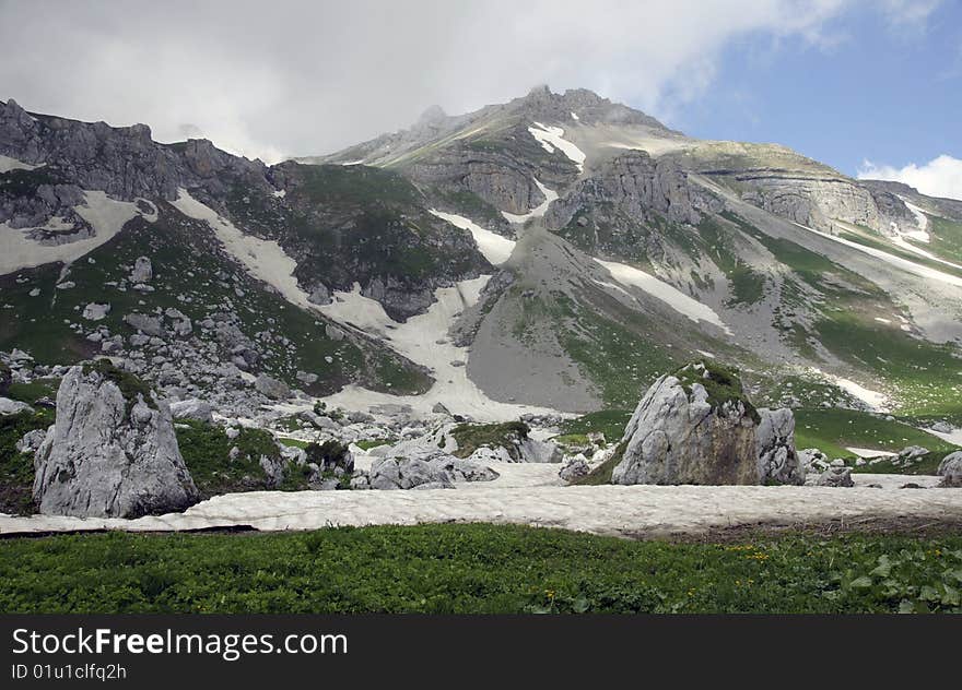 The Caucasian mountains. Mountain Eshten. Summer 2009;. The Caucasian mountains. Mountain Eshten. Summer 2009;