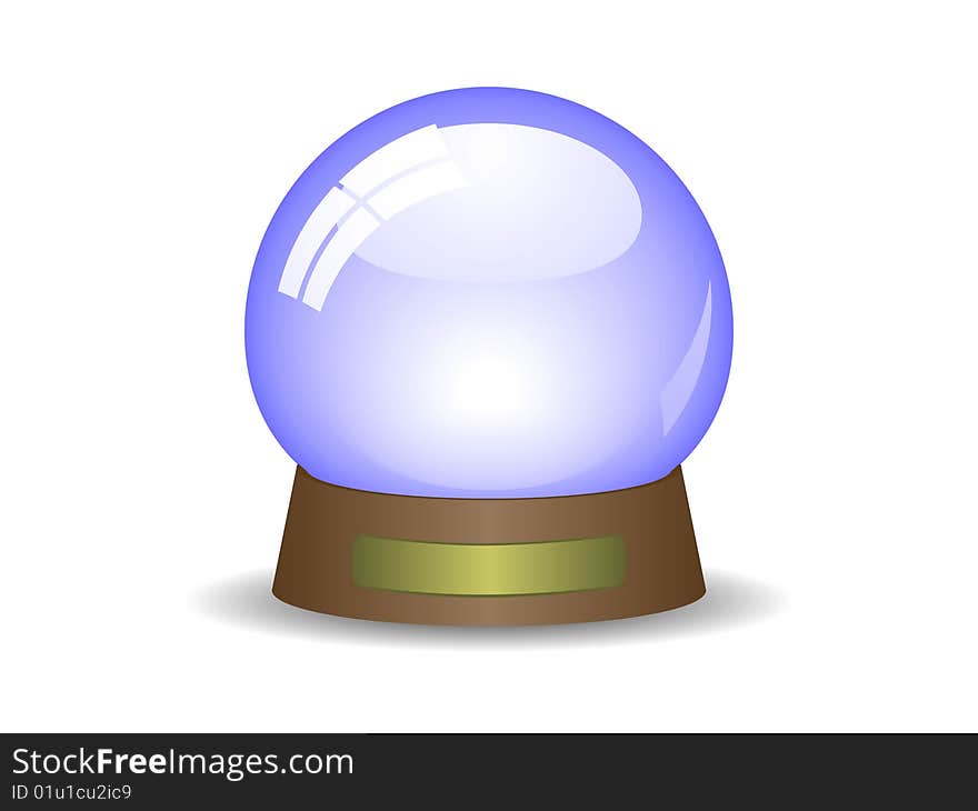 Empty snowglobe. Available in jpeg and eps8 formats.