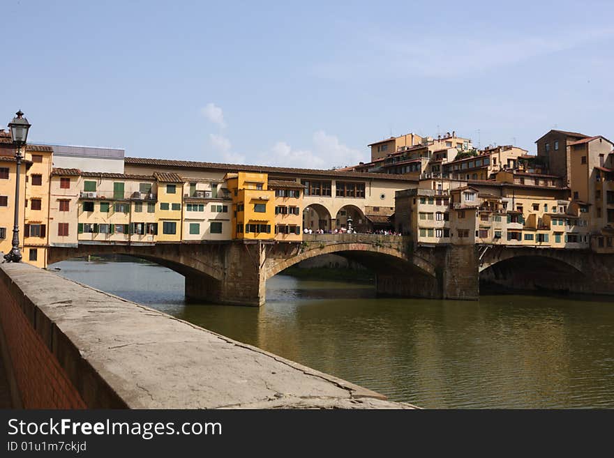 Medieval bridge Ponte Vecchio in Florence