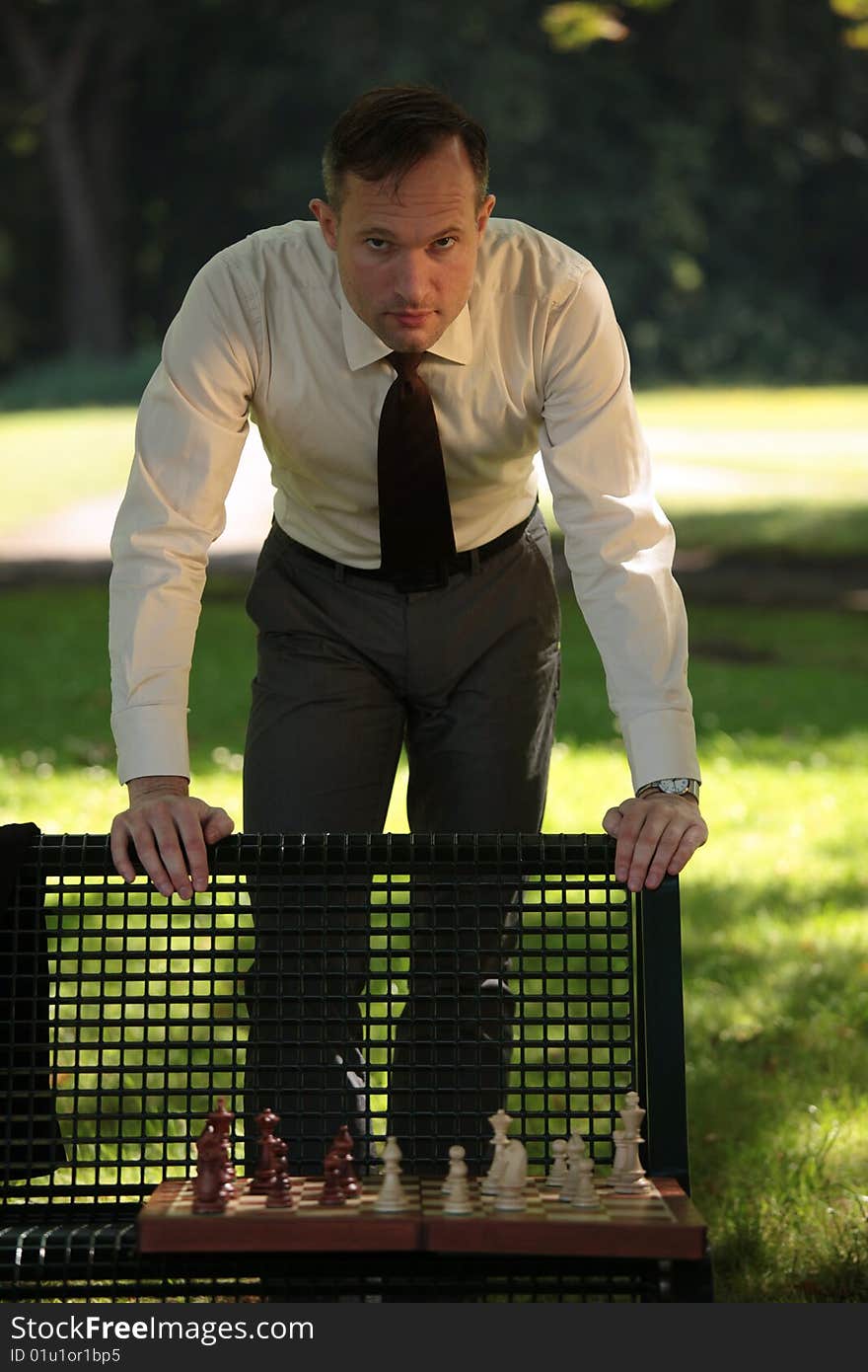 Man With Chessboard