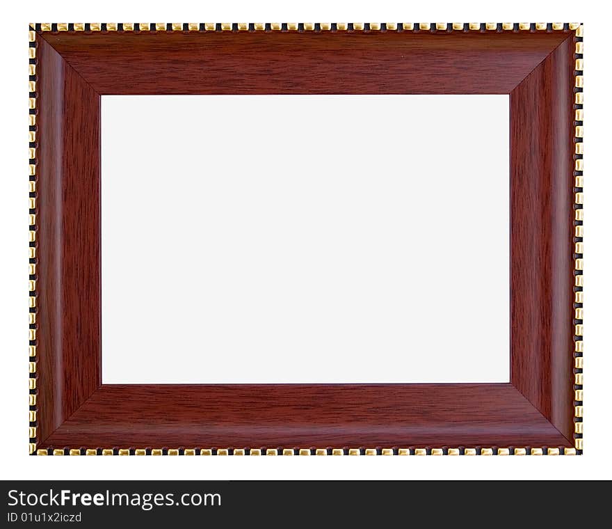 A painting frame isolated on white background