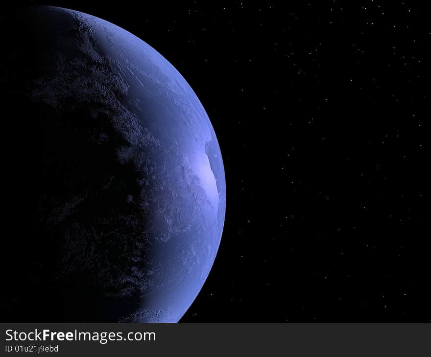 Kind of our planet in space. Kind of our planet in space