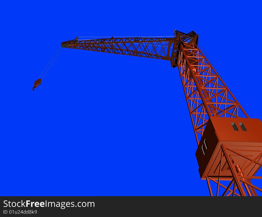 The building crane