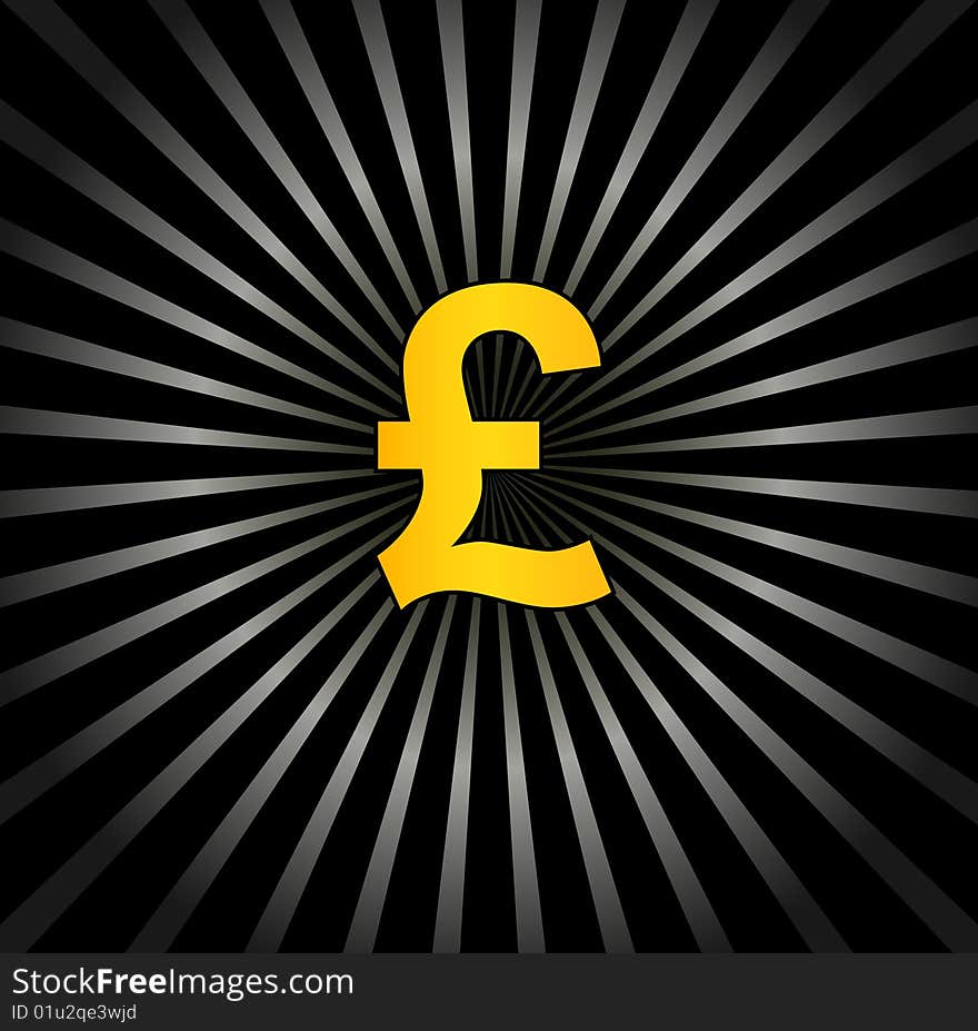 Background with pound sterling