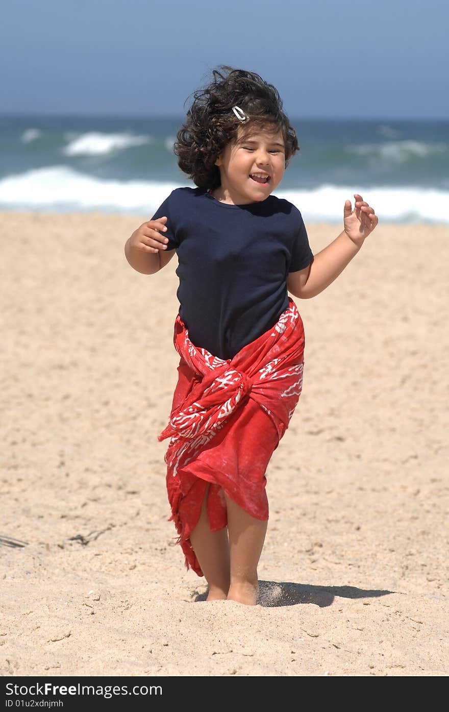 Dancing on the beach