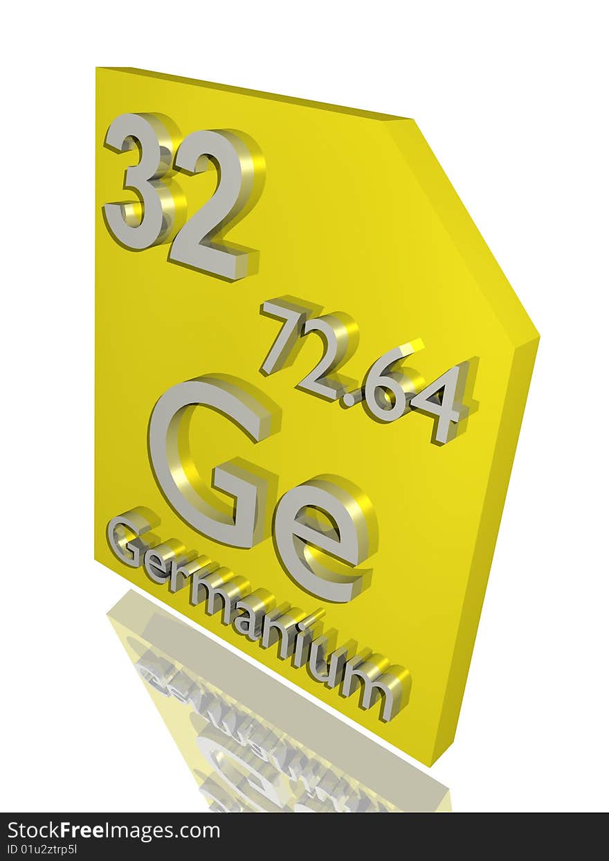 Germanium from the periodic table.