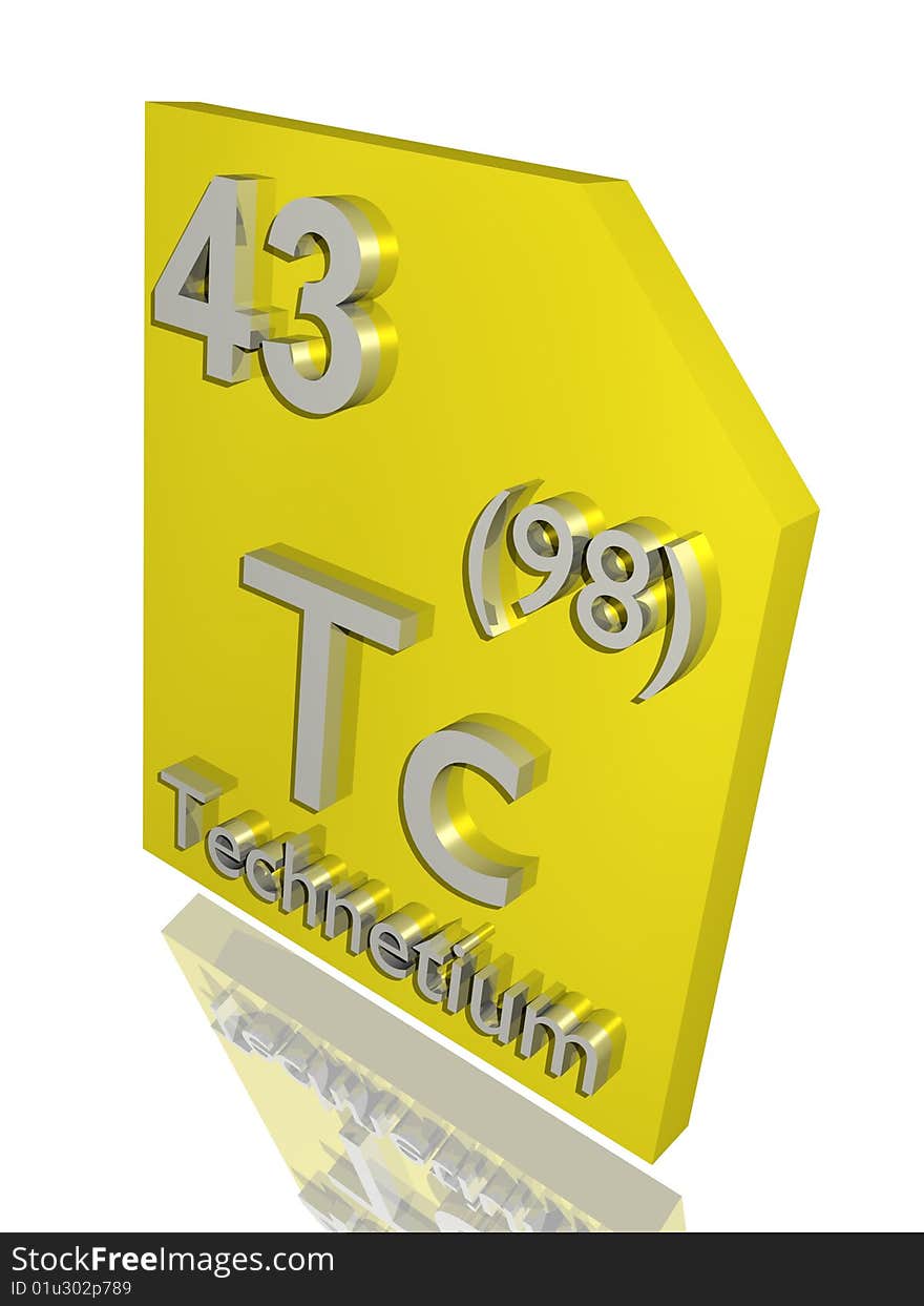 Technetium from the periodic table.