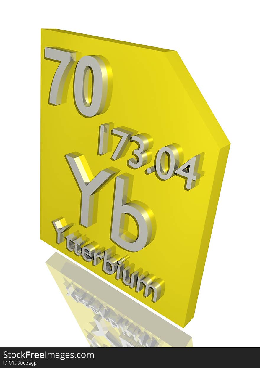 Ytterbium from the periodic table.