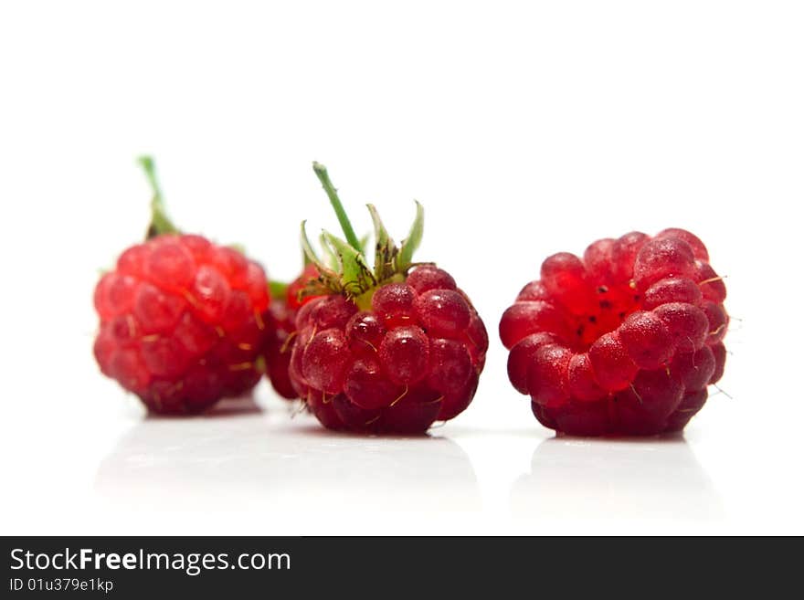 Three raspberries