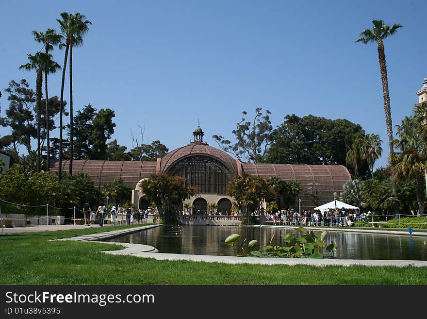 Palatial park setting scene during perfect weather. Paradise. Palatial park setting scene during perfect weather. Paradise