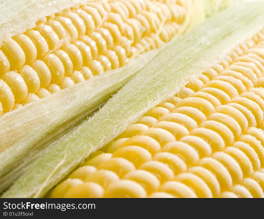 Raw yellow corn closeup background. Raw yellow corn closeup background.