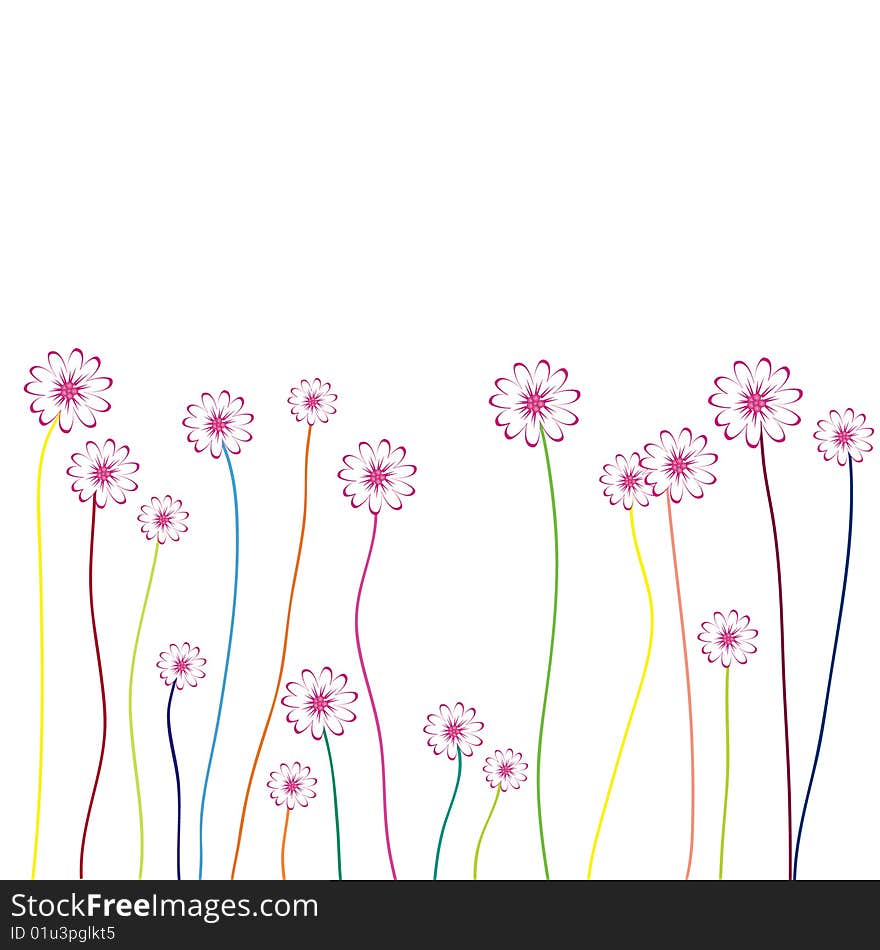 Abstract floral background with place for your text