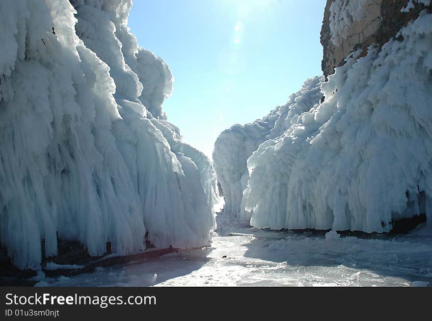 Baikal in the winter