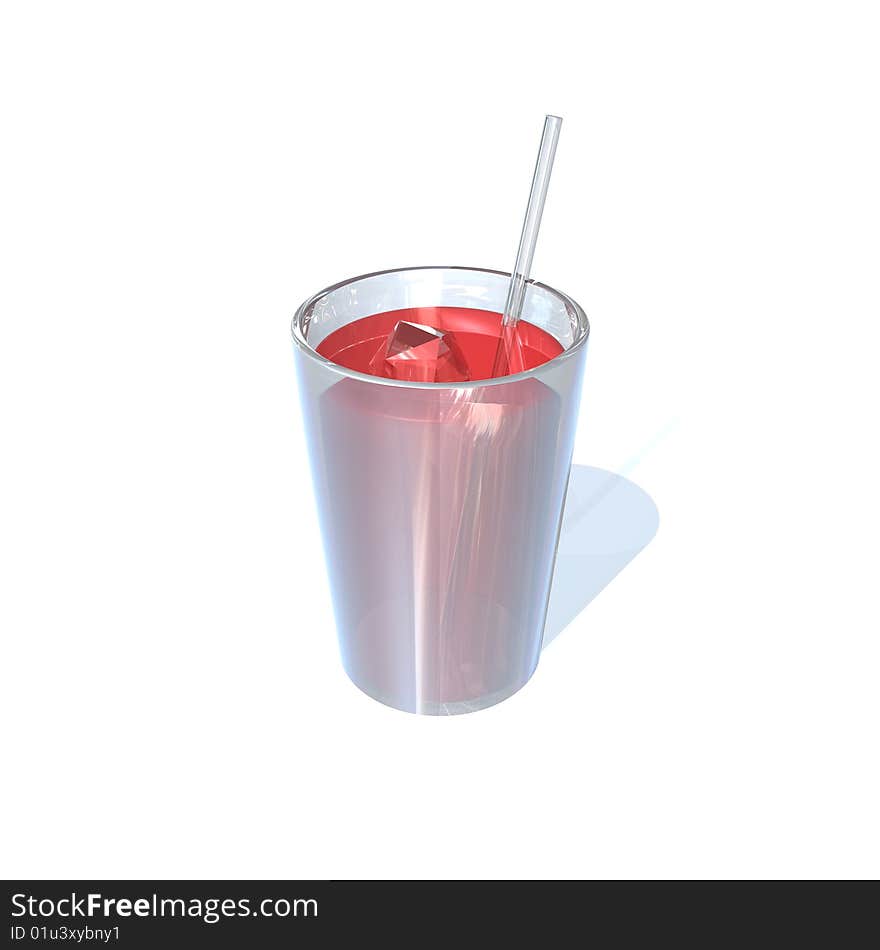 3d image of soft cup on white background. 3d image of soft cup on white background.