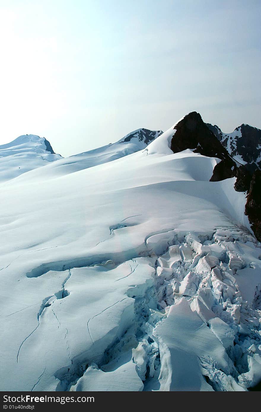 Denver Glacier, Aerial View