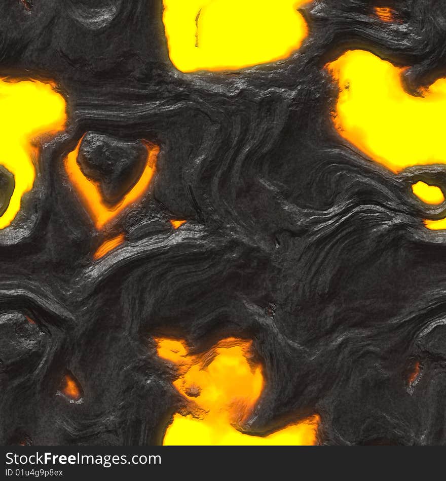 High quality computer generated seamless texture of lava. High quality computer generated seamless texture of lava