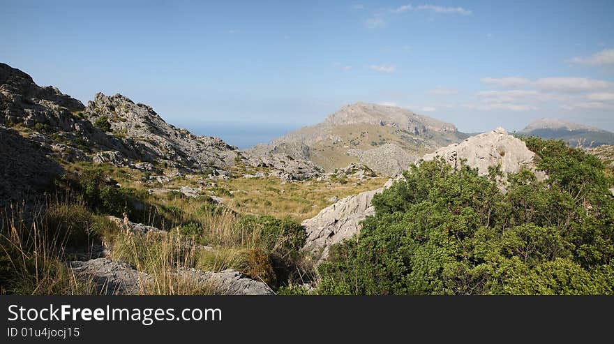 Panoramic landscape on Majorca