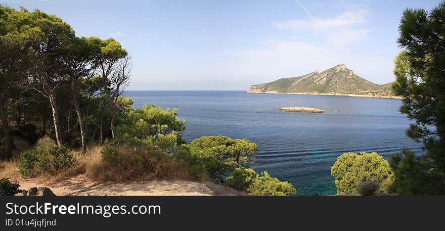 Panoramic landscape on Majorca