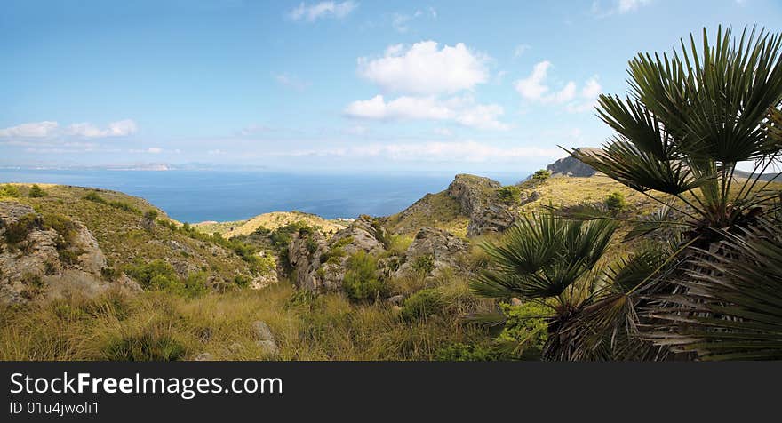 Panoramic landscape on Majorca