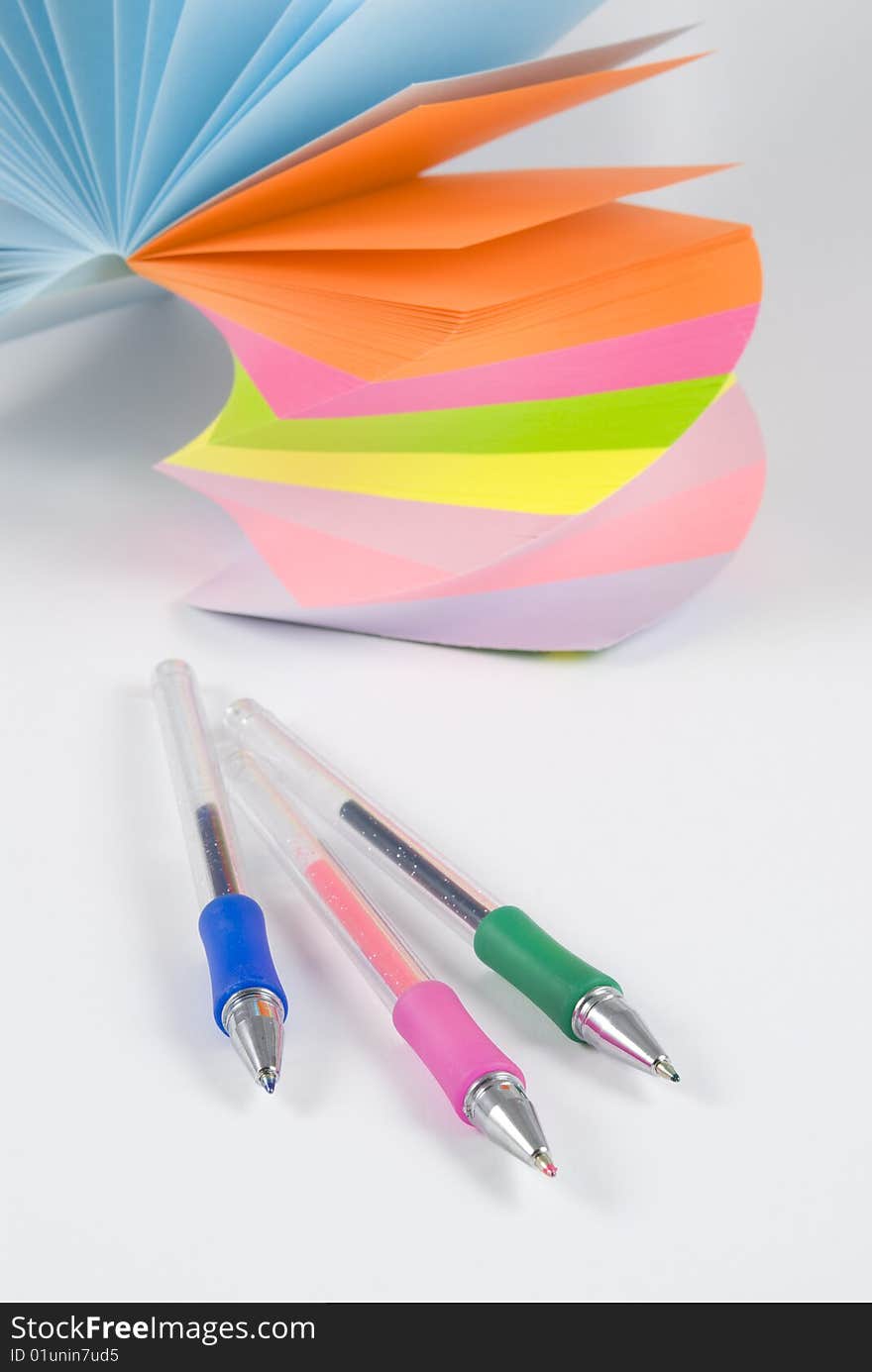 Colorful postit sticky notes