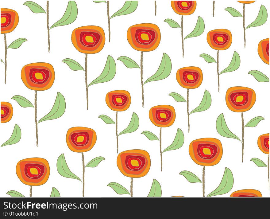 Floral abstract background