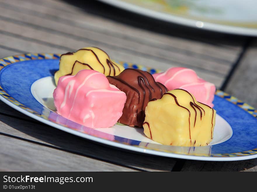 Fondant Fancies Cakes Food