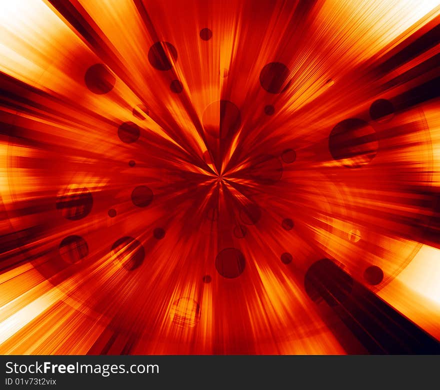 Modern technology, fire colored background. Modern technology, fire colored background