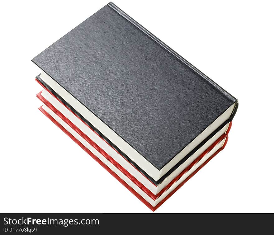 Books isolated on a white background