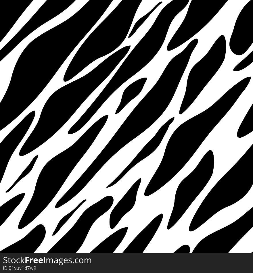 Seamless Zebra Texture Black And White