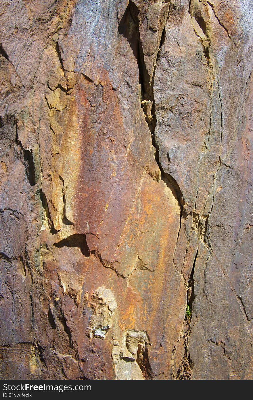 Mountain natural sandy stone background, yellow-brown coloured