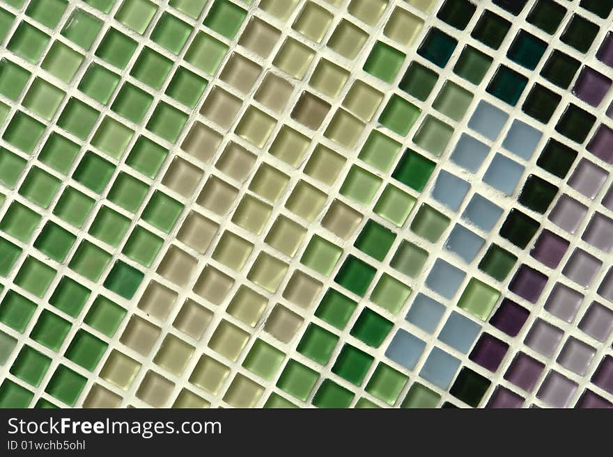 Nice multicolor glass mosaic wall