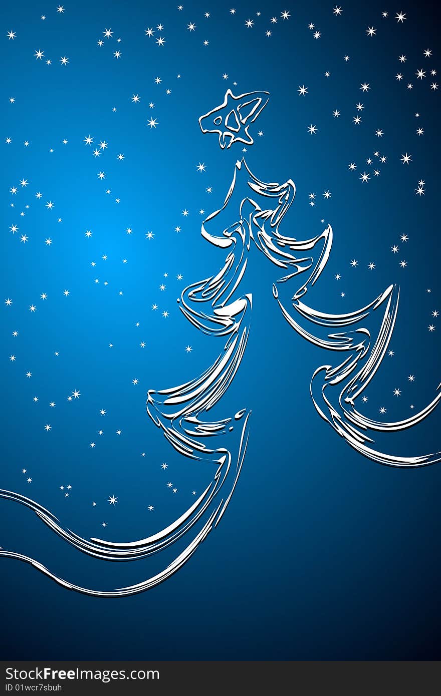 Vector illustration of Christmas Tree