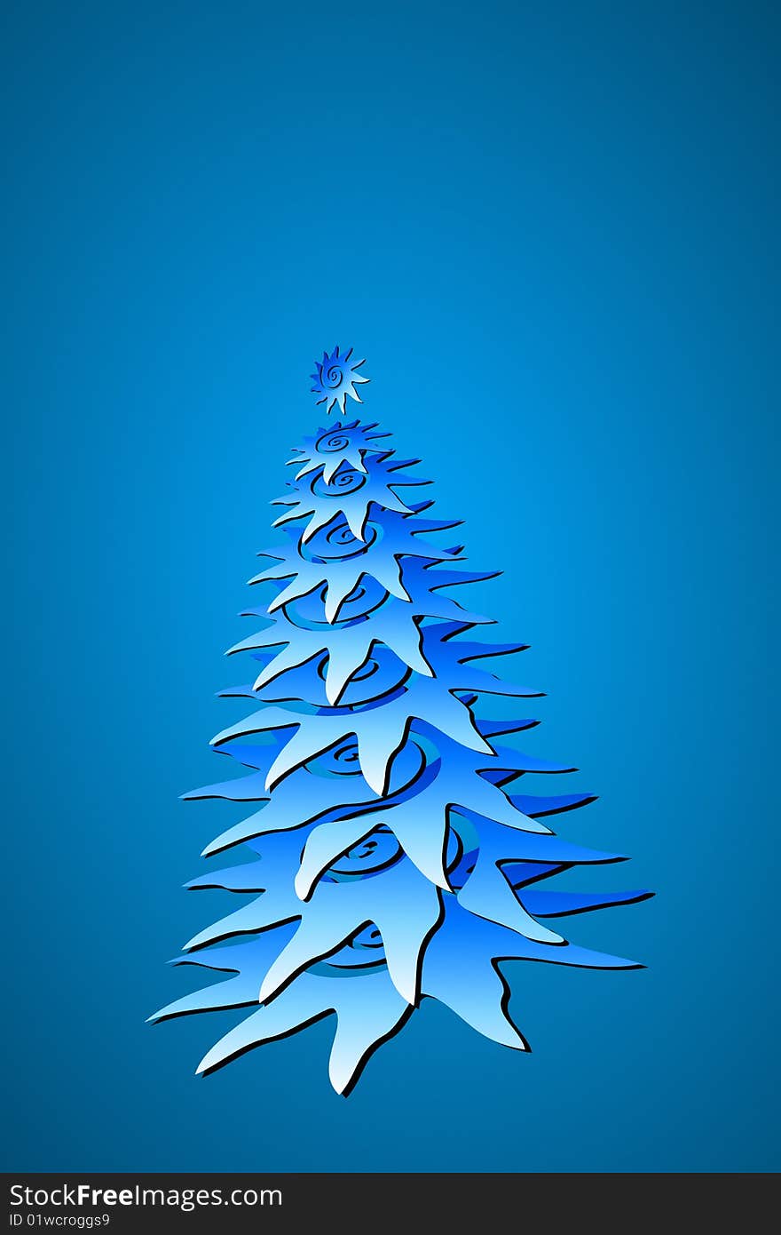 Vector illustration of Christmas Tree