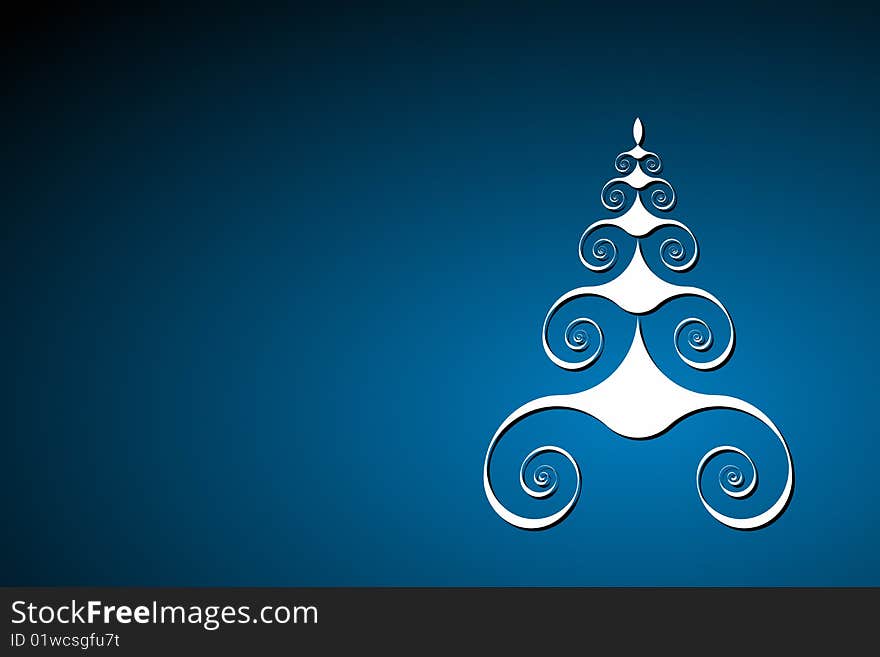 Vector illustration of Christmas Tree