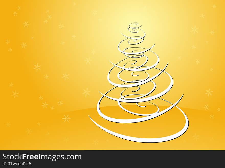 Vector illustration of Christmas Tree