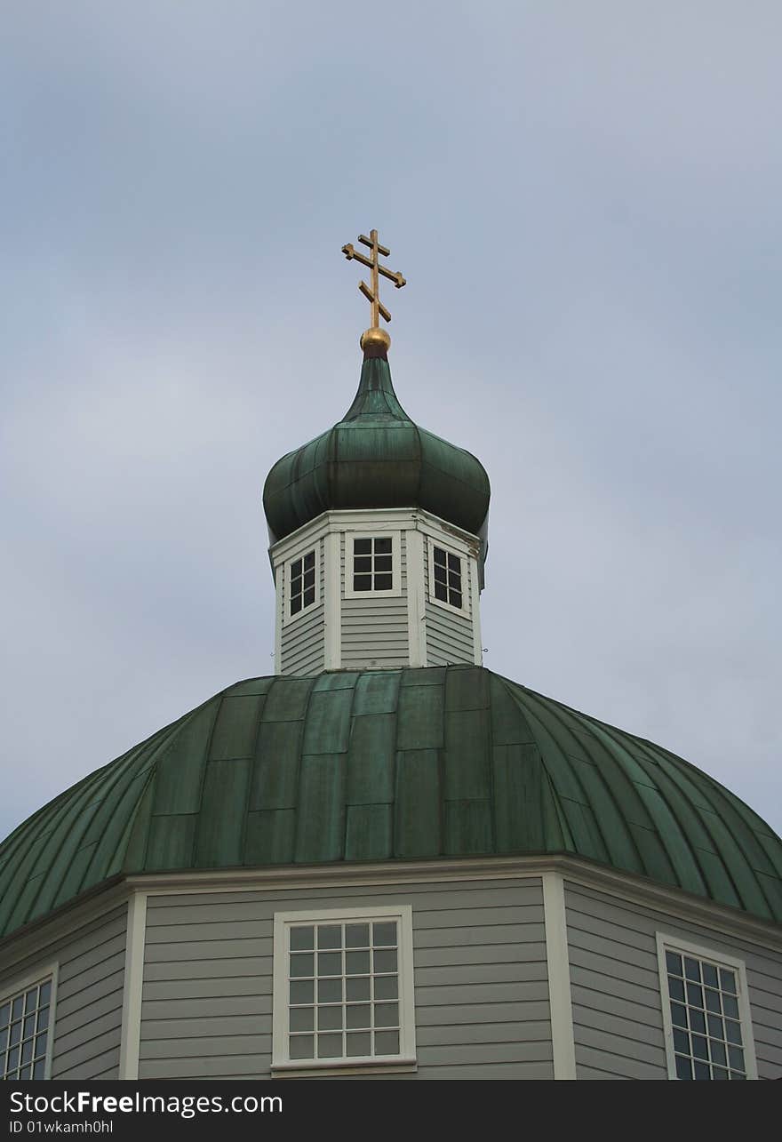 Dome and Cross of Saint Michaels Cathedral