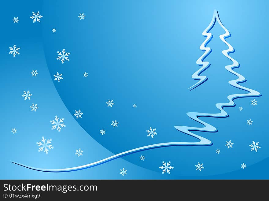 Vector illustration of Christmas Tree