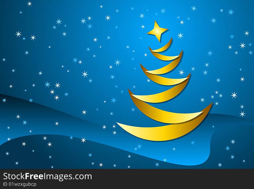 Vector illustration of Christmas Tree