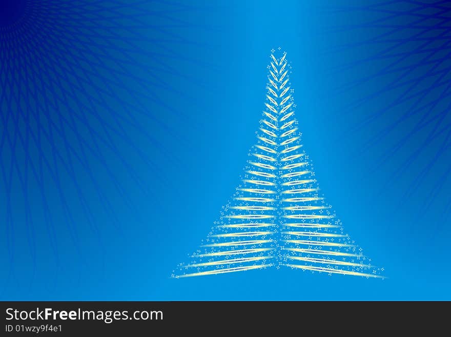 Vector illustration of Christmas Tree