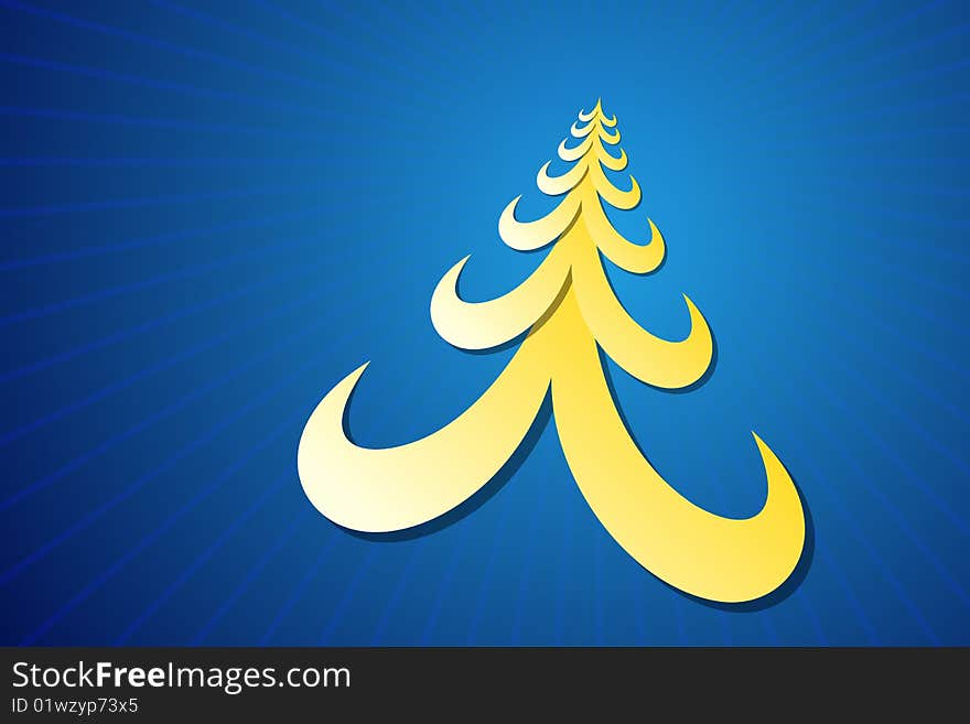 Vector illustration of Christmas Tree