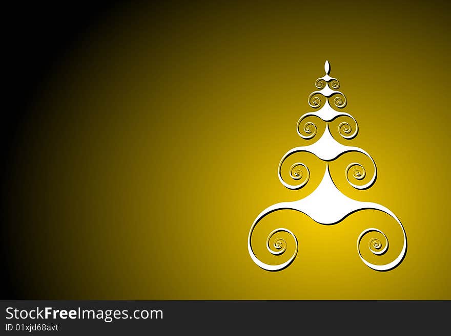 Vector illustration of Christmas Tree